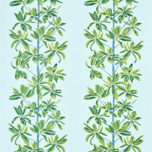 Mangrove Tree Turquoise F945033 by Thibaut Designer Fabric