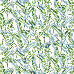 Augusta Blue and Green F945038 by Thibaut Designer Fabric