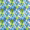 Pixel Blue and Green F945044 by Thibaut Designer Fabric