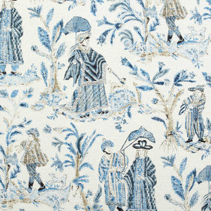 Royale Toile Blue F972573 by Thibaut Designer Fabric