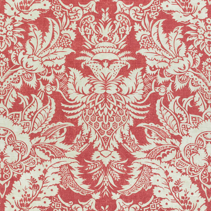 Chardonnet Damask Red F972584 by Thibaut Fabric Thibaut Fabric Chardonnet Damask Red F972584Fabric Chestnut Hill Fabric 60% Linen, 30% Cot, 10% Nylon UNITED KINGDOM </p><p>Repeat: V: 25.25 54 - Fabric Carolina -