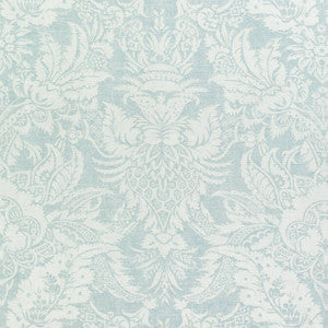 Chardonnet Damask Aqua F972585 by Thibaut Designer Fabric