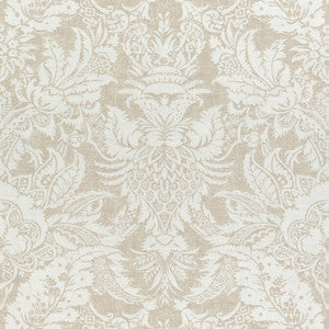 Chardonnet Damask Beige F972586 by Thibaut Designer Fabric