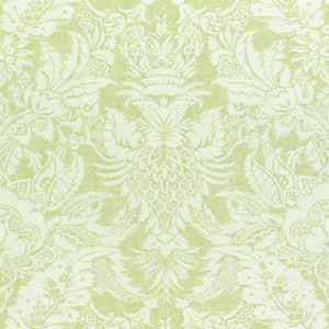 Chardonnet Damask Spring Green F972587 by Thibaut Designer Fabric