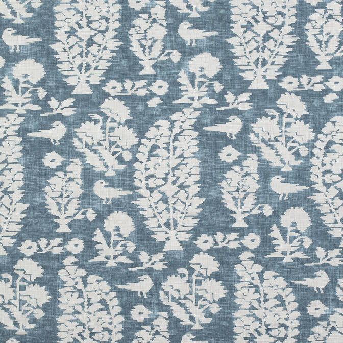 Allaire Slate Blue F972594 by Thibaut Fabric Thibaut Fabric Allaire Slate Blue F972594Fabric Chestnut Hill Fabric 90% Cotton, 10% Linen U.S.A. </p><p>Repeat: V: 24 54 - Fabric Carolina -