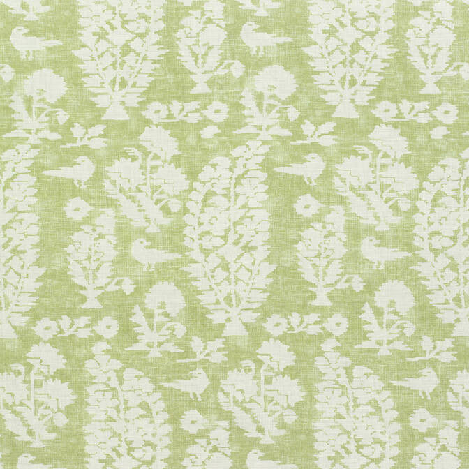 Allaire Spring Green F972597 by Thibaut Fabric Thibaut Fabric Allaire Spring Green F972597Fabric Chestnut Hill Fabric 90% Cotton, 10% Linen U.S.A. </p><p>Repeat: V: 24 54 - Fabric Carolina -