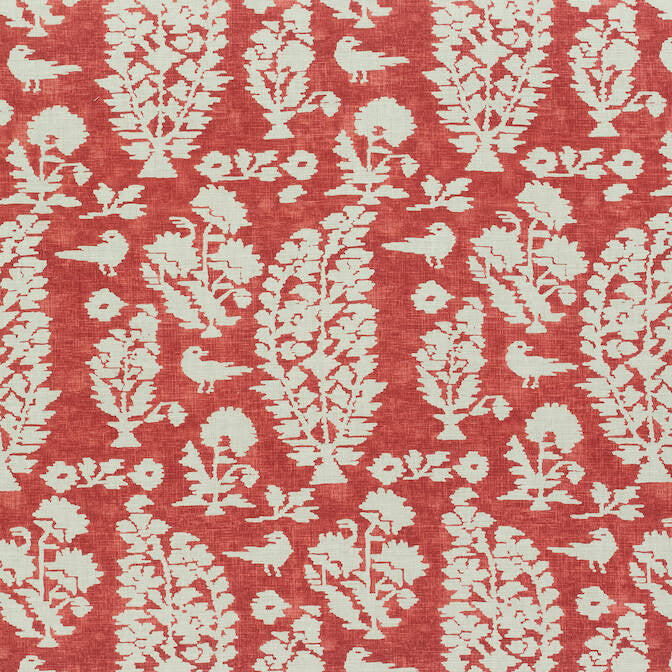 Allaire Red F972599 by Thibaut Fabric Thibaut Fabric Allaire Red F972599Fabric Chestnut Hill Fabric 90% Cotton, 10% Linen U.S.A. </p><p>Repeat: V: 24 54 - Fabric Carolina -