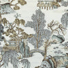 Asian Scenic Grey F975463 by Thibaut Designer Fabric