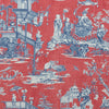 Cheng Toile Red and Blue F975466 by Thibaut Designer Fabric