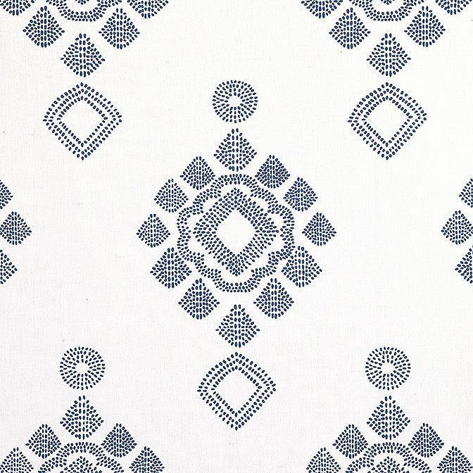 Province Medallion Navy F981323 by Thibaut Fabric Thibaut Fabric Province Medallion Navy F981323Fabric Montecito 60% Linen, 40% Cotton INDIA </p><p>Repeat: V: 30 52 - Fabric Carolina -