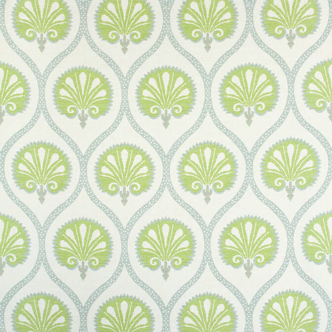 Kimberly Green F985015 by Thibaut Fabric Thibaut Fabric Kimberly Green F985015Fabric Greenwood Fabric Book 51% Cotton, 49% Linen UNITED KINGDOM </p><p>Repeat: V: 24.25 54 - Fabric Carolina -