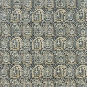 Gleniffer Black and Grey F985021 by Thibaut Designer Fabric