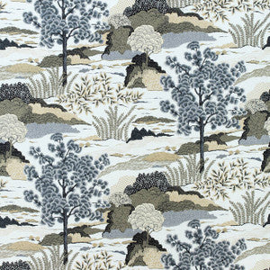 Daintree Grey F985041 by Thibaut Designer Fabric