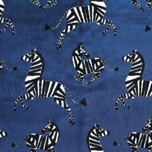 Fable Sapphire by Norbar Designer Fabric HEIRLOOM 80% VISCOSE 20% POLYESTER INDIA 20"V 13 1/2"H 54 - Swanky Fabrics -