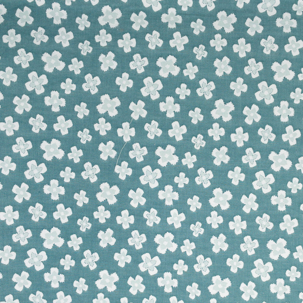 Fanciful 3 Peacock by Stout Designer Fabric RAINBOW LIBRARY GLACIER/LAGOON 100%COT INDIA Horizontal: 13.750 and Vertical: 11.125 54 in - Swanky Fabrics -