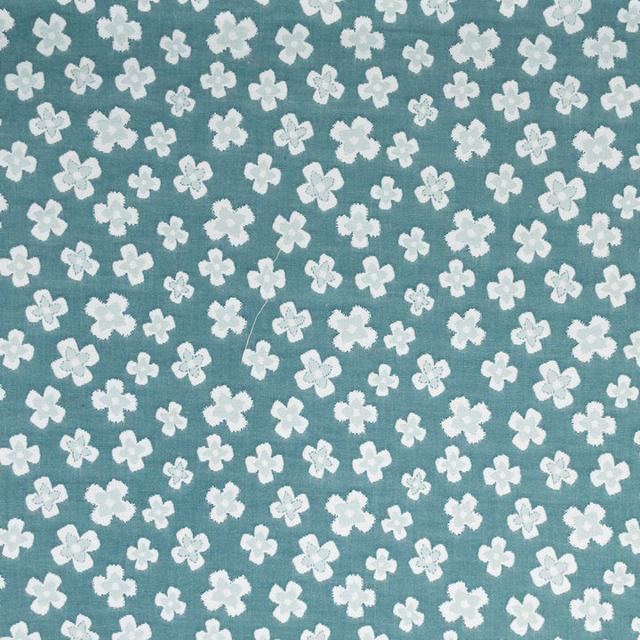 Fanciful 3 Peacock by Stout Designer Fabric RAINBOW LIBRARY GLACIER/LAGOON 100%COT INDIA Horizontal: 13.750 and Vertical: 11.125 54 in - Swanky Fabrics -