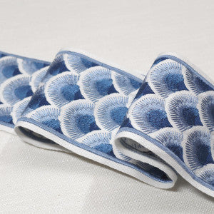 Fanny Emb Tape Blues by Magnolia Designer Fabric