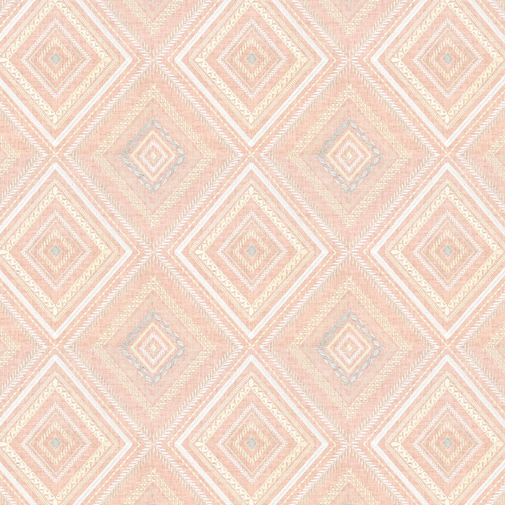 Farley 1 Tearose by Stout Fabric Stout Fabric Farley 1 TearoseFabric RAINBOW LIBRARY TILE/SORBET 100%LIN %BEMB INDIA </p><p>Repeat: H: 12.875, V: 12.625 51.5 in - Fabric Carolina -
