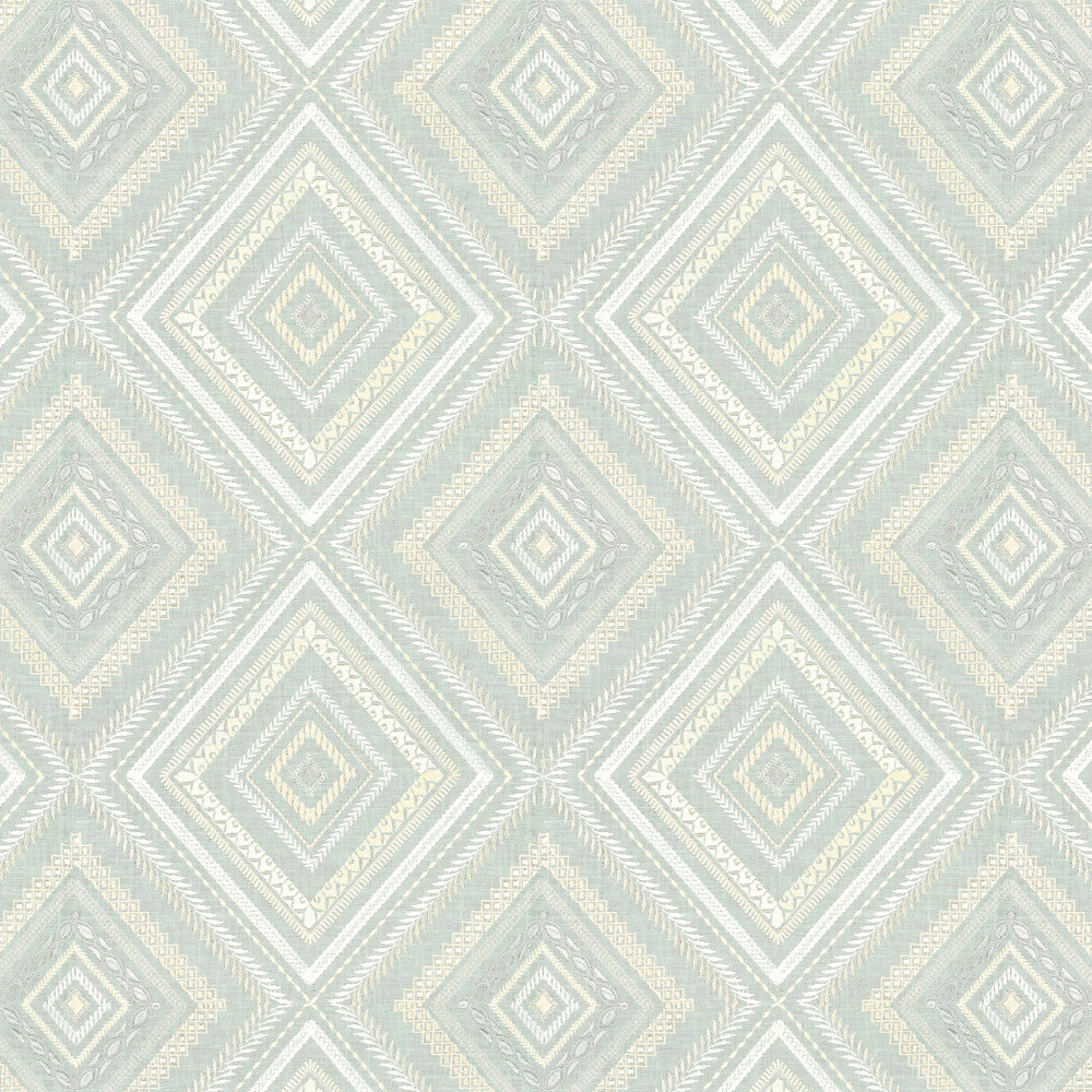 Farley 2 Dewkist by Stout Designer Fabric RAINBOW LIBRARY SPRAY/SHORELINE 100%LIN %BEMB INDIA WYZENBEEK 30 000 DOUBLE RUB WEAR TEST (HEAVY DUTY) CATB 117-2013 Horizontal: 12.875 and Vertical: 12.625 51.5 in - Swanky Fabrics -