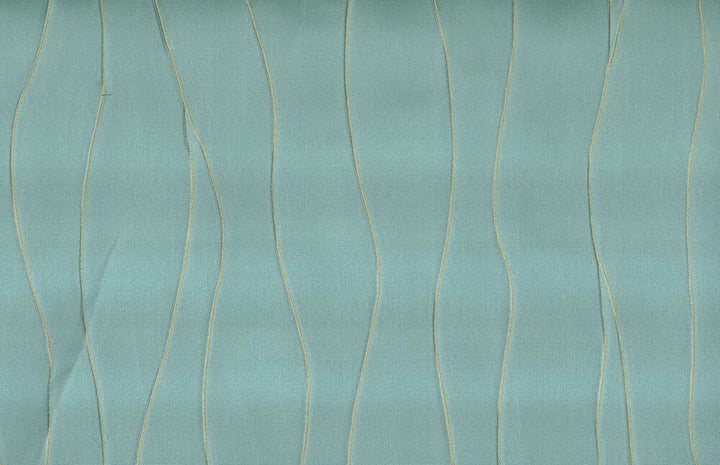 Faryl Aqua by Norbar Designer Fabric PARAMOUNT 100% POLYESTER CHINA 24 1/2"V 13 1/2"H 55 - Swanky Fabrics -