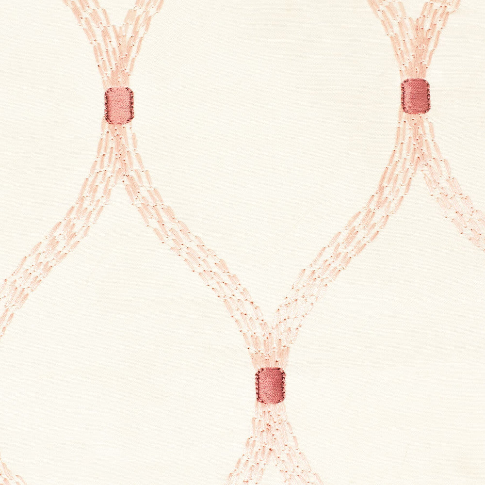 Fathom 1 Blush by Stout Designer Fabric Rainbow Library Blush/Sorbet 80% Spun Viscose 20% Polyester Rayon Embroidery INDIA Horizontal: 3.75 and Vertical: 7.5 51 in - Swanky Fabrics -