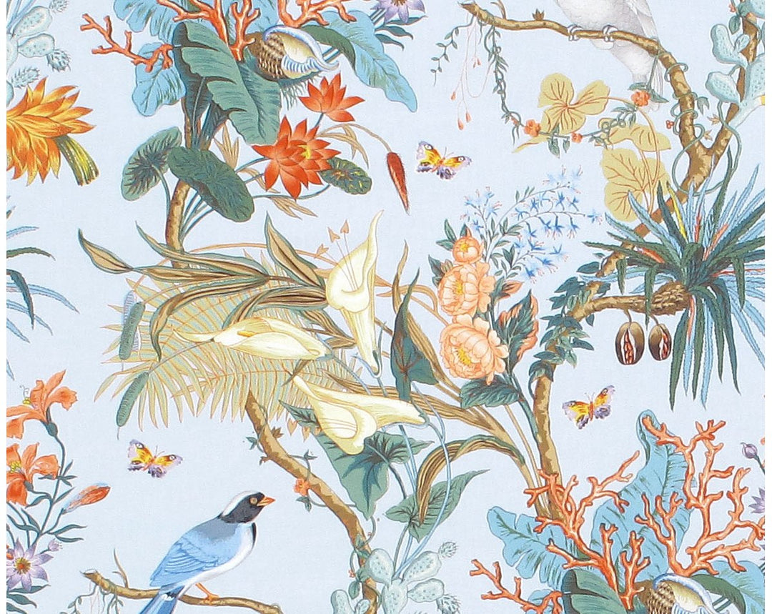 Cinque Terra Coral Sky FBCINQ0001 by Old World Weavers Designer Fabric