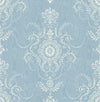 Colette Cameo Bleu Bisque FC60302 by Seabrook Designs Designer Wallpaper