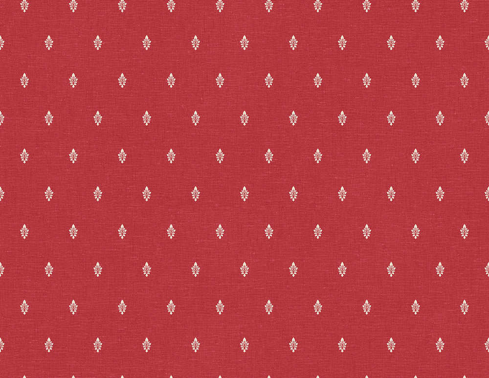 Petite Feuille Sprig Antique Ruby FC60601 by Seabrook Designs Designer Wallpaper