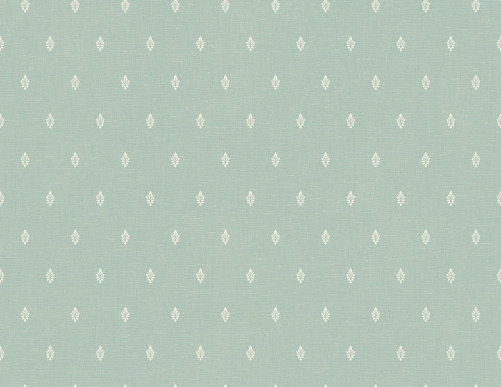 Petite Feuille Sprig Minty Meadow FC60612 by Seabrook Designs Designer Wallpaper