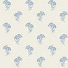 Lotus Branch Floral French Blue FC60802 by Seabrook Designs Designer Wallpaper
