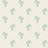 Lotus Branch Floral Minty Meadow & French Grey FC60808 by Seabrook Designs Designer Wallpaper