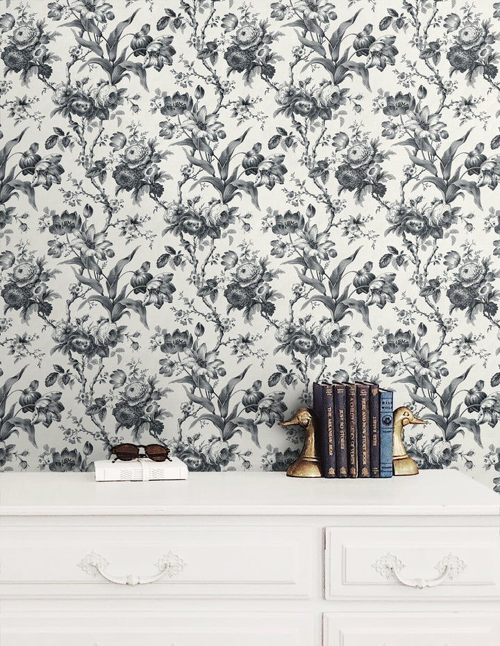En Rose Poppy Seed FC61200 by Seabrook Designs Designer Wallpaper