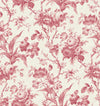 En Rose Cranberry FC61201 by Seabrook Designs Designer Wallpaper