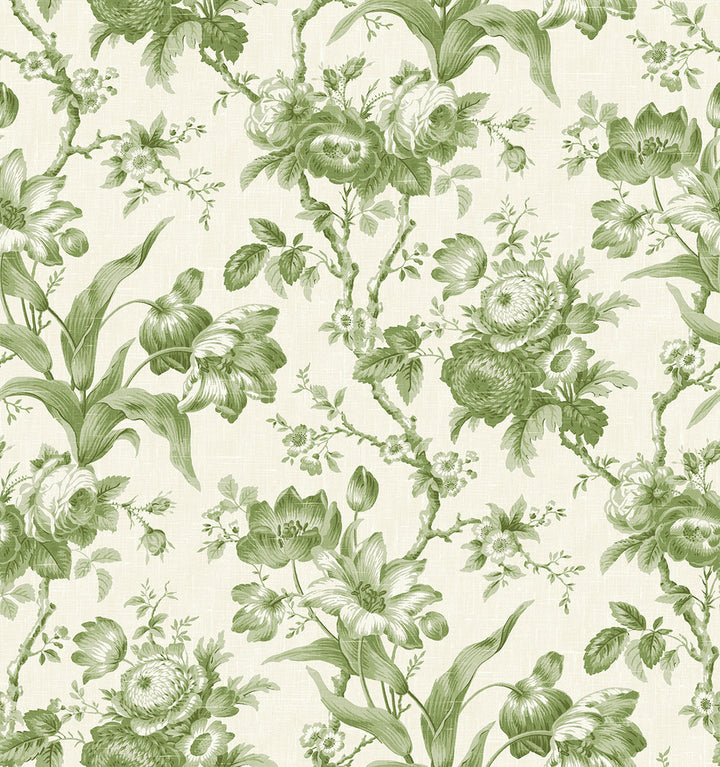En Rose Pomme FC61204 by Seabrook Designs Designer Wallpaper