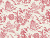 Colette Chinoiserie Antique Ruby FC61801 by Seabrook Designs Designer Wallpaper
