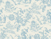 Colette Chinoiserie Bleu Bisque FC61802 by Seabrook Designs Designer Wallpaper
