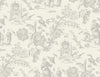 Colette Chinoiserie French Grey FC61808 by Seabrook Designs Designer Wallpaper