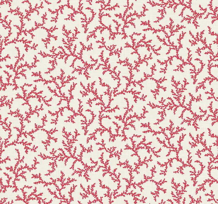 Corail Antique Ruby FC62101 by Seabrook Designs Designer Wallpaper