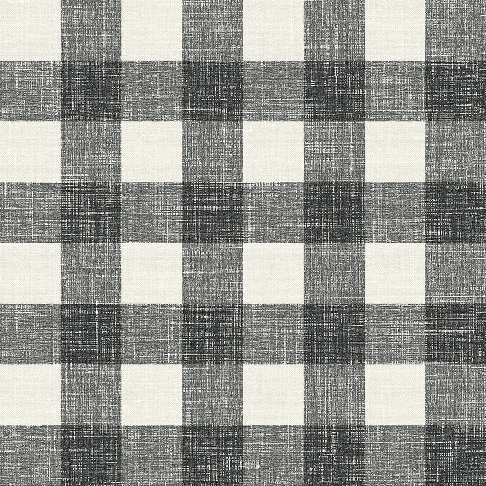 Bebe Gingham Poppy Seed FC62300 by Seabrook Designs Designer Wallpaper