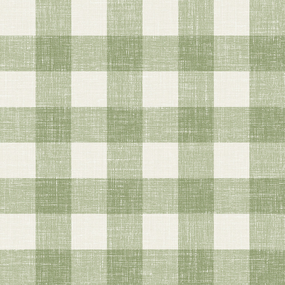 Bebe Gingham Herb FC62304 by Seabrook Designs Designer Wallpaper