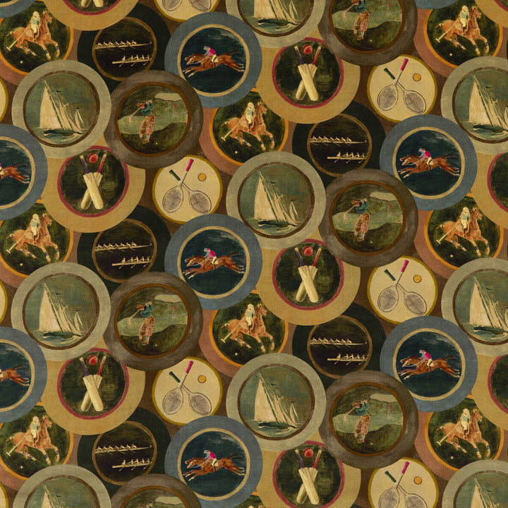 Sporting Life Velvet Woodsmoke by Mulberry Designer Fabric MULBERRY LONG WEEKEND COTTON - 83%;POLYESTER - 17% United Kingdom Horizontal: 17.5724 and Vertical: 16.548 52.796 - Swanky Fabrics -