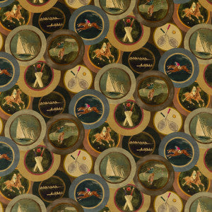 Sporting Life Velvet Woodsmoke by Mulberry Designer Fabric