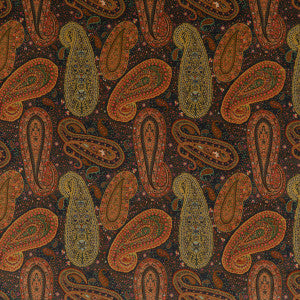Peregrine Paisley Velvet Plum by Mulberry Designer Fabric