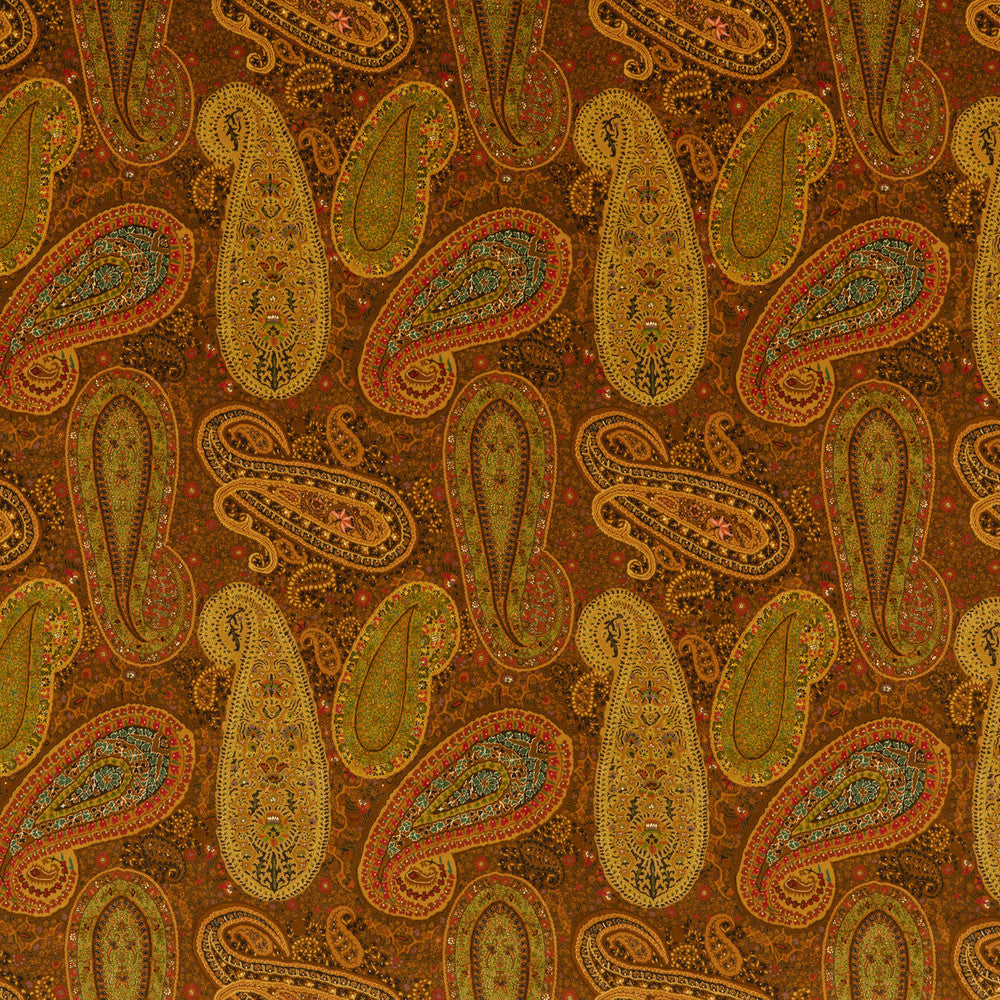 Peregrine Paisley Velvet Spice by Mulberry Fabric Mulberry Fabric Peregrine Paisley Velvet SpiceFabric MULBERRY LONG WEEKEND COTTON - 83%;POLYESTER - 17% United Kingdom </p><p>Repeat: H: 17.336, V: 22.852 52.008 - Fabric Carolina -