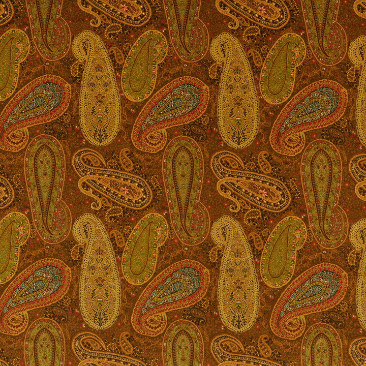 Peregrine Paisley Velvet Spice by Mulberry Designer Fabric MULBERRY LONG WEEKEND COTTON - 83%;POLYESTER - 17% United Kingdom Horizontal: 17.336 and Vertical: 22.852 52.008 - Swanky Fabrics -