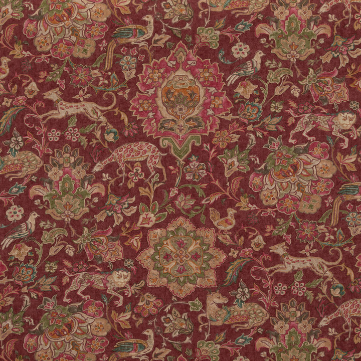 Wild Things Plum by Mulberry Designer Fabric MULBERRY LONG WEEKEND VISCOSE - 67%;LINEN - 33% United Kingdom Horizontal: 54.372 and Vertical: 38.612 54.372 - Swanky Fabrics -