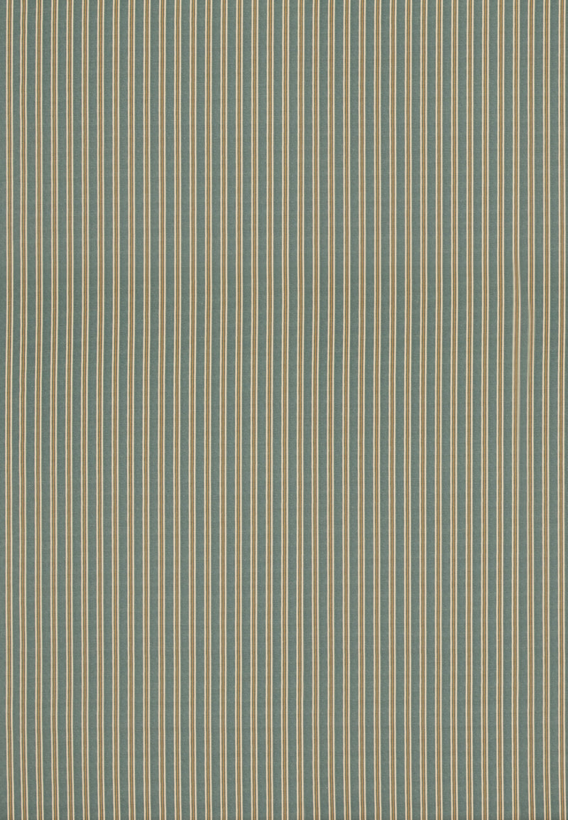 Somerton Stripe - Teal/Ochre FD2013.R11.0 by Mulberry Designer Fabric