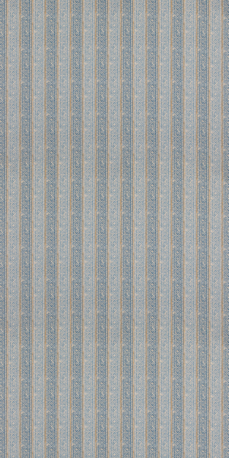 Ladbroke Stripe - Blue FD2018.H101.0 by Mulberry Designer Fabric