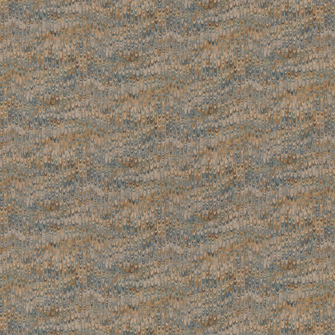 End Paper - Blue/Sand FD2021.H59.0 by Mulberry Designer Fabric