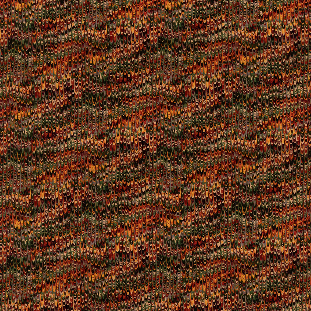 End Paper Velvet - Red/Green FD2022.V90.0 by Mulberry Designer Fabric